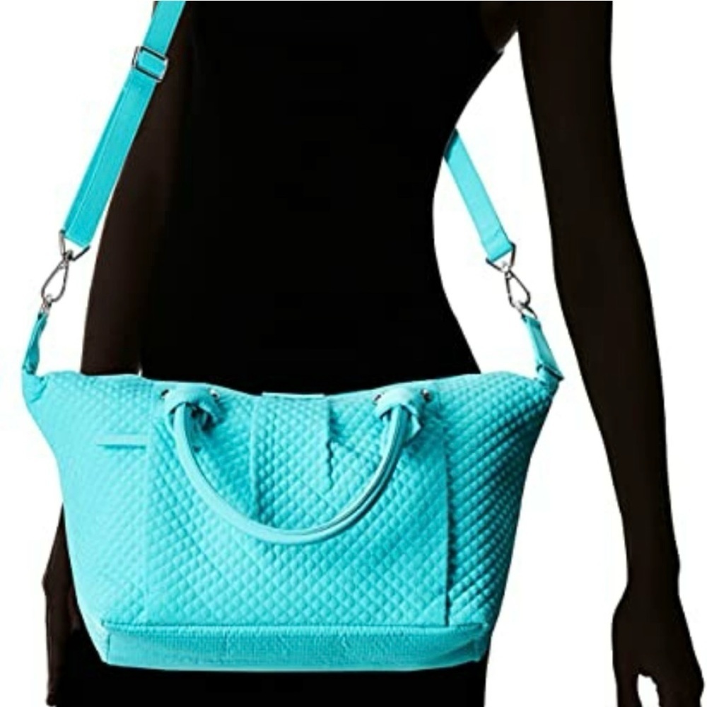 Vera Bradley Hadley-On The Go Multi fibre/Bag/Crossbody/Tote-NWT-Turquoise